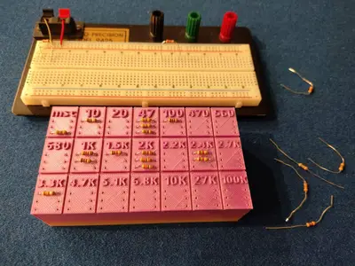 Compact Resistor Organizer
