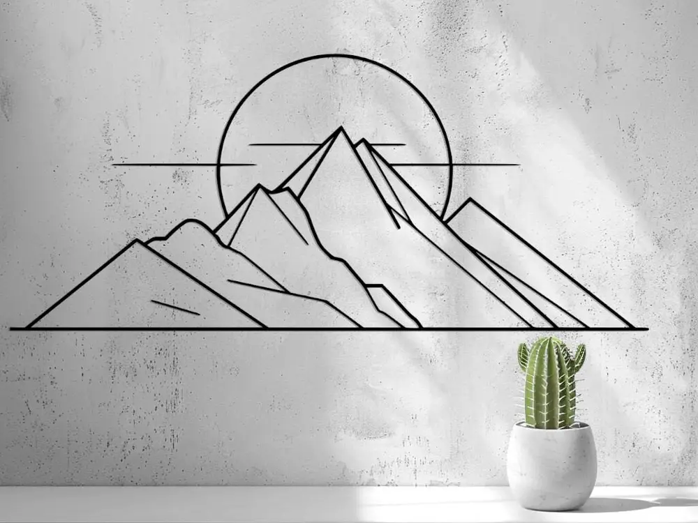 Sunset Mountain Wall Art