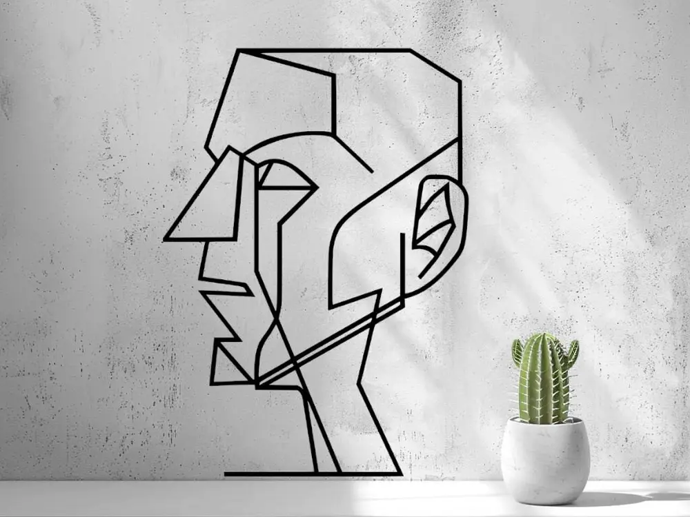 Modern Human Head - Wall Art