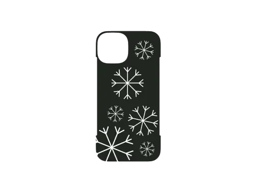 snowflake design iphone 13 case