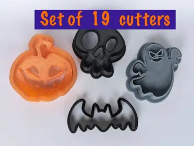 Halloween cookie cutters set