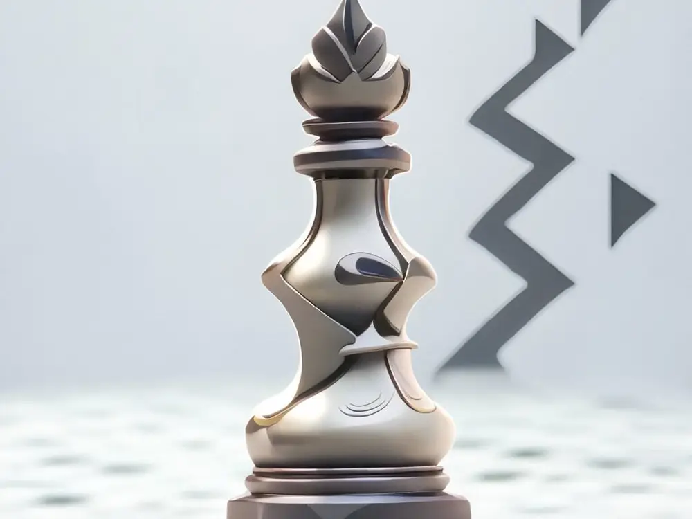 24-金属质感-机械风-国际象棋-皇后