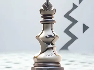 24-金属质感-机械风-国际象棋-皇后