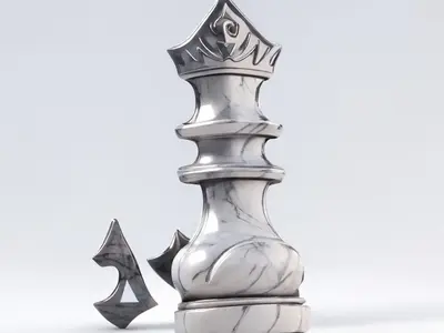 25-金属质感-机械风-国际象棋-皇后