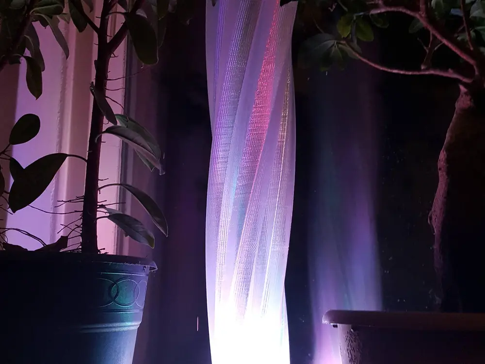 pentagon vase lamp led