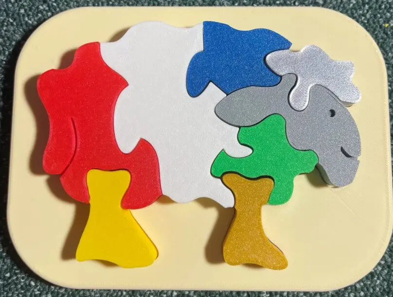 Sheep - insert puzzle for kids