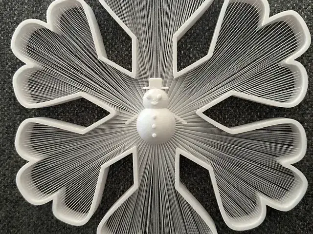 SNOWFLAKE STRING ART. -FIOCCO DI NEVE STRING ART