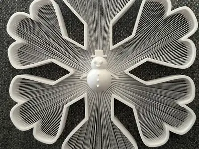 SNOWFLAKE STRING ART. -FIOCCO DI NEVE STRING ART
