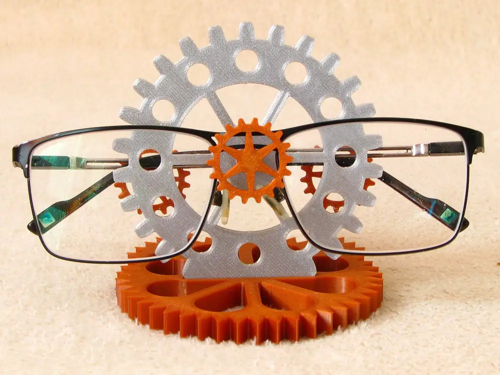 Gearbox - steampunk glasses stand