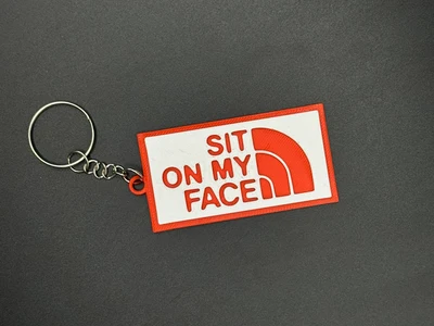 SCARY KEYCHAIN SIT ON MY FACE