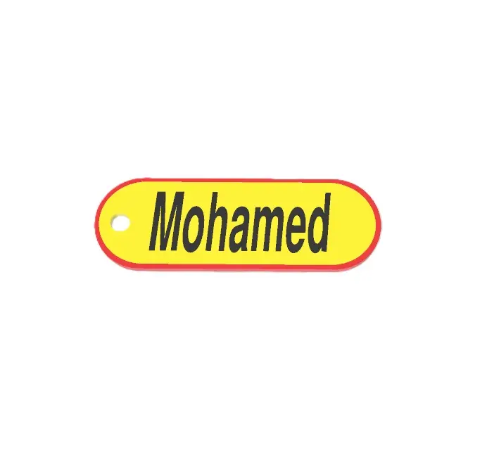 Mohamed Custom Keychain