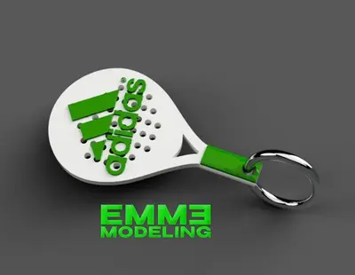 Adidas Padel Racket Keychain