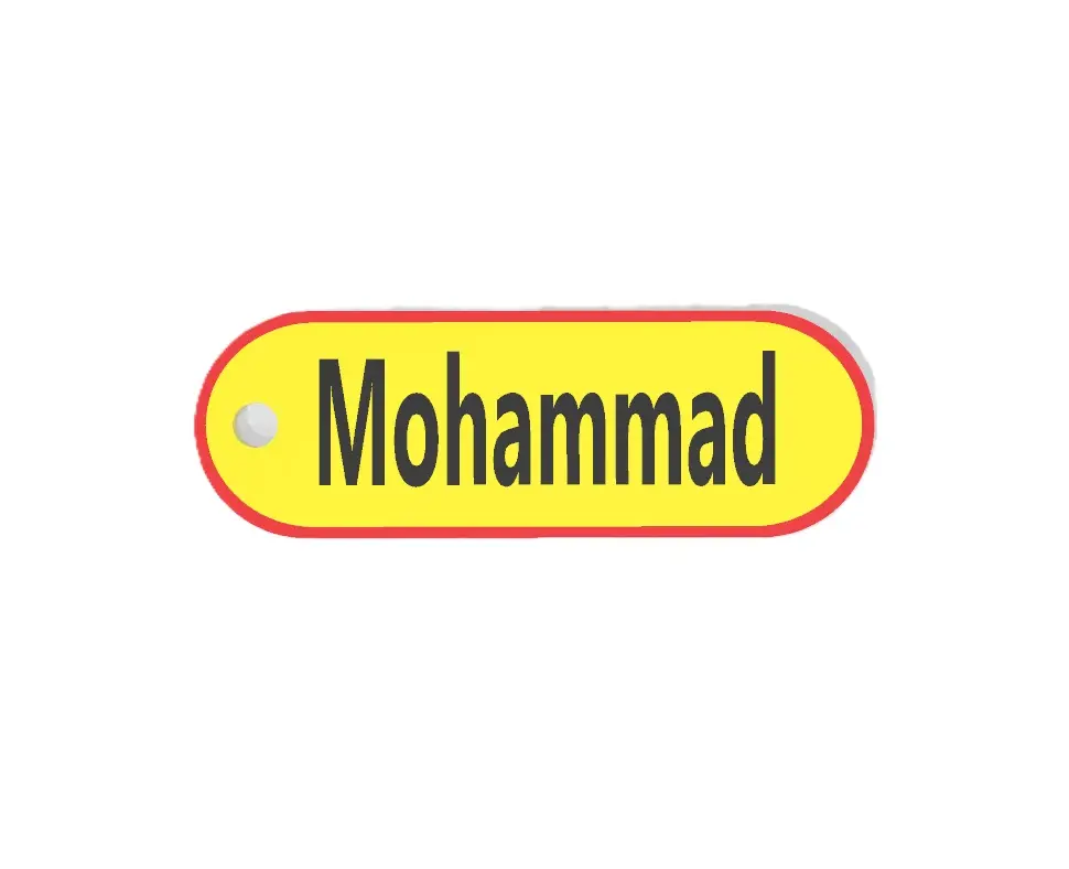Mohammad Custom Keychain