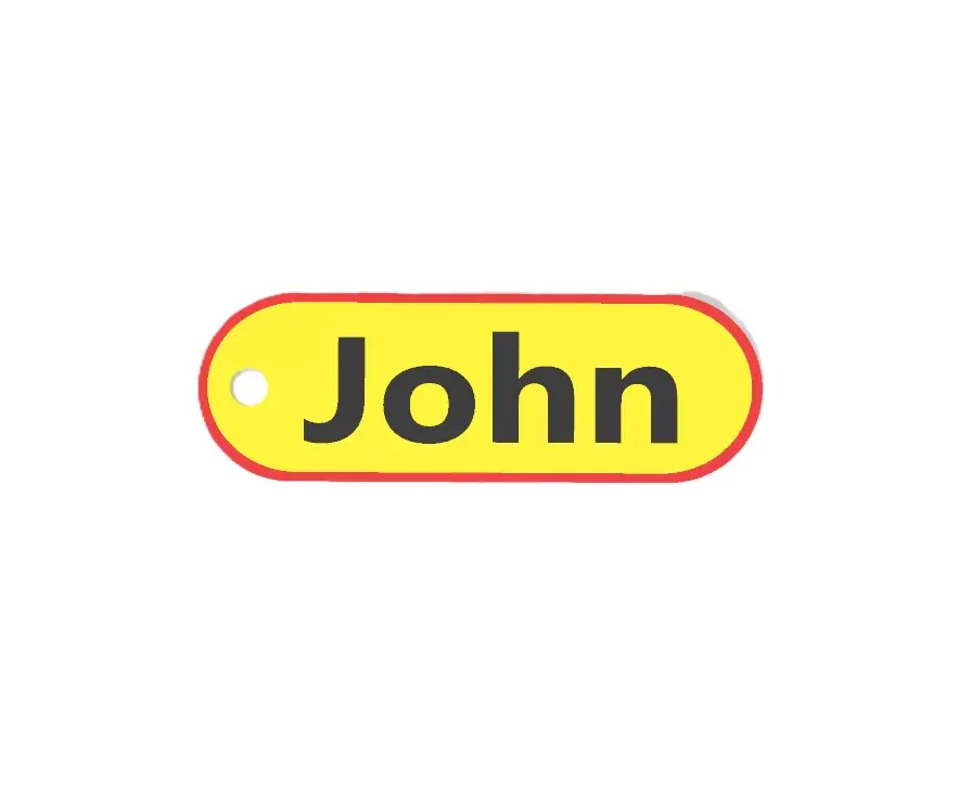 John Personalized Keychain