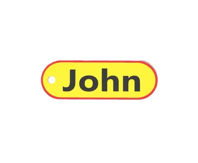 John Personalized Keychain