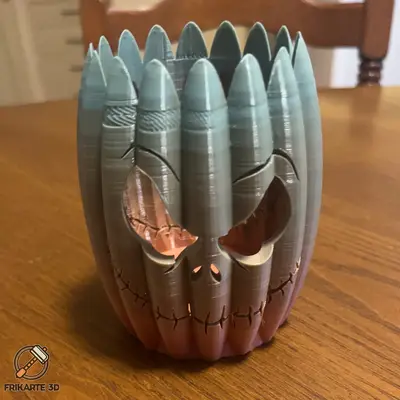 Halloween Pumpkin Pen Holder – Jack Skellington Inspired