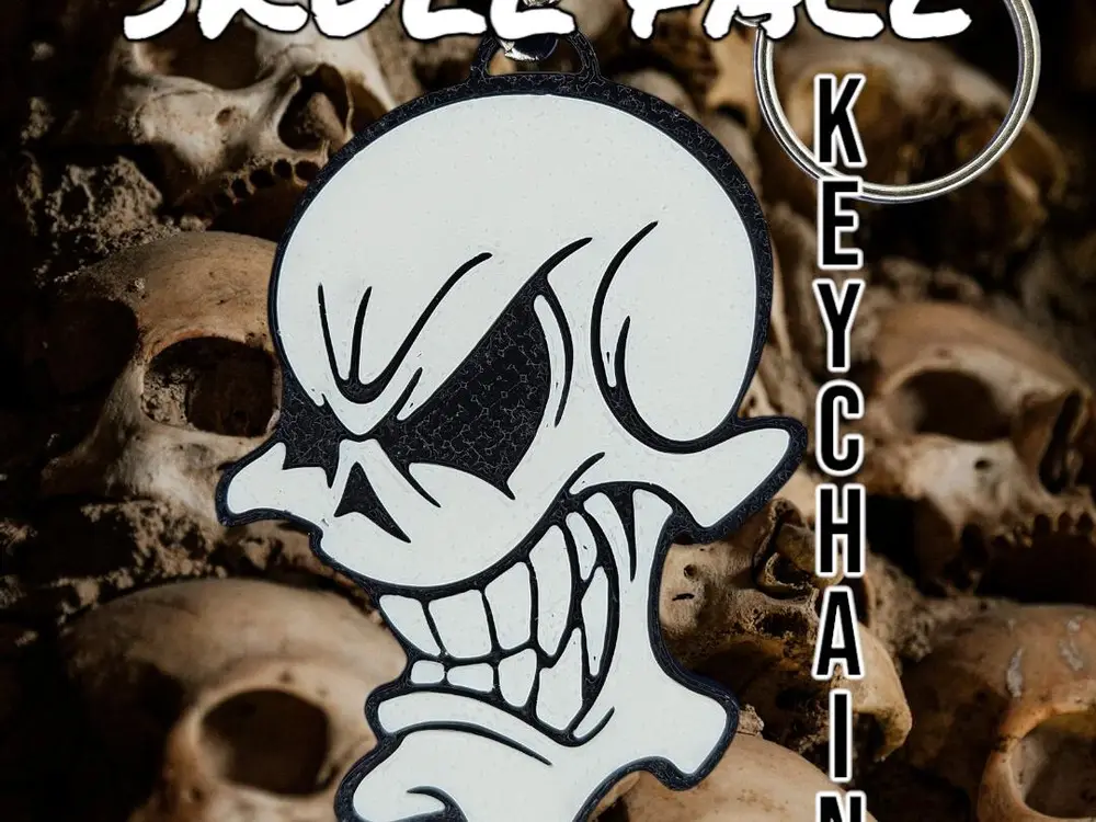 Skull Face Keychain