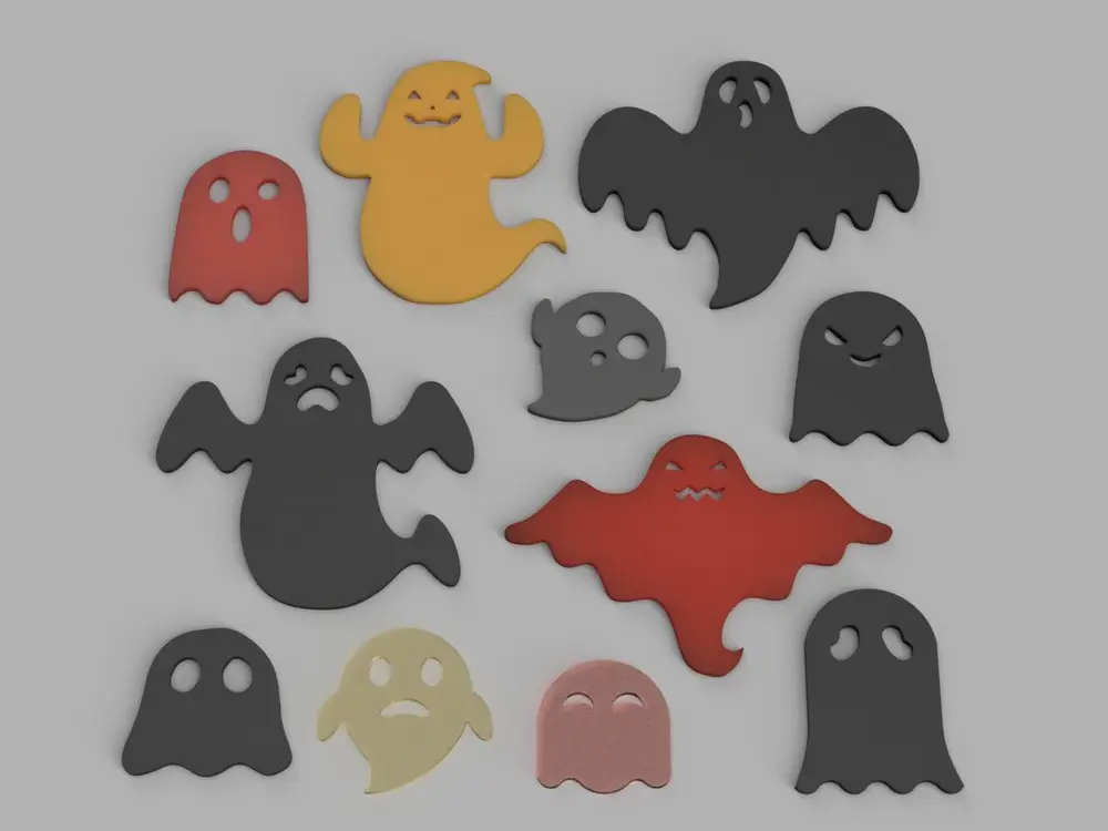 Ghost silhouettes for halloween