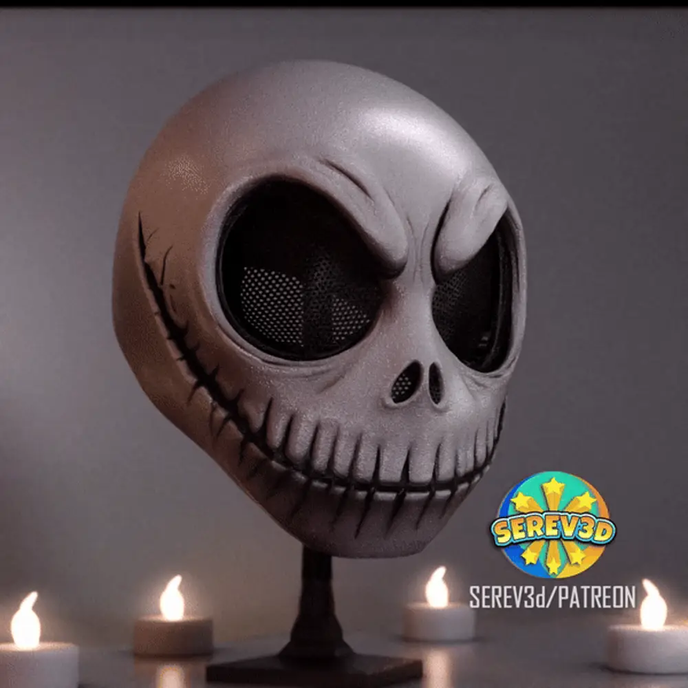 Mask-Jack Skellington Nightmare Before Christmas-SEREV3d
