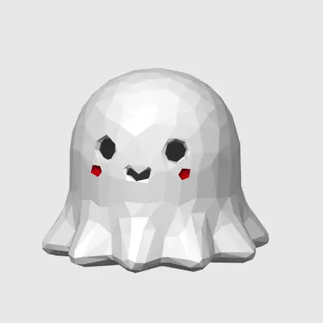 Low-Poly Halloween Ghost