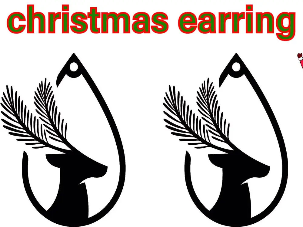 Christmas earring