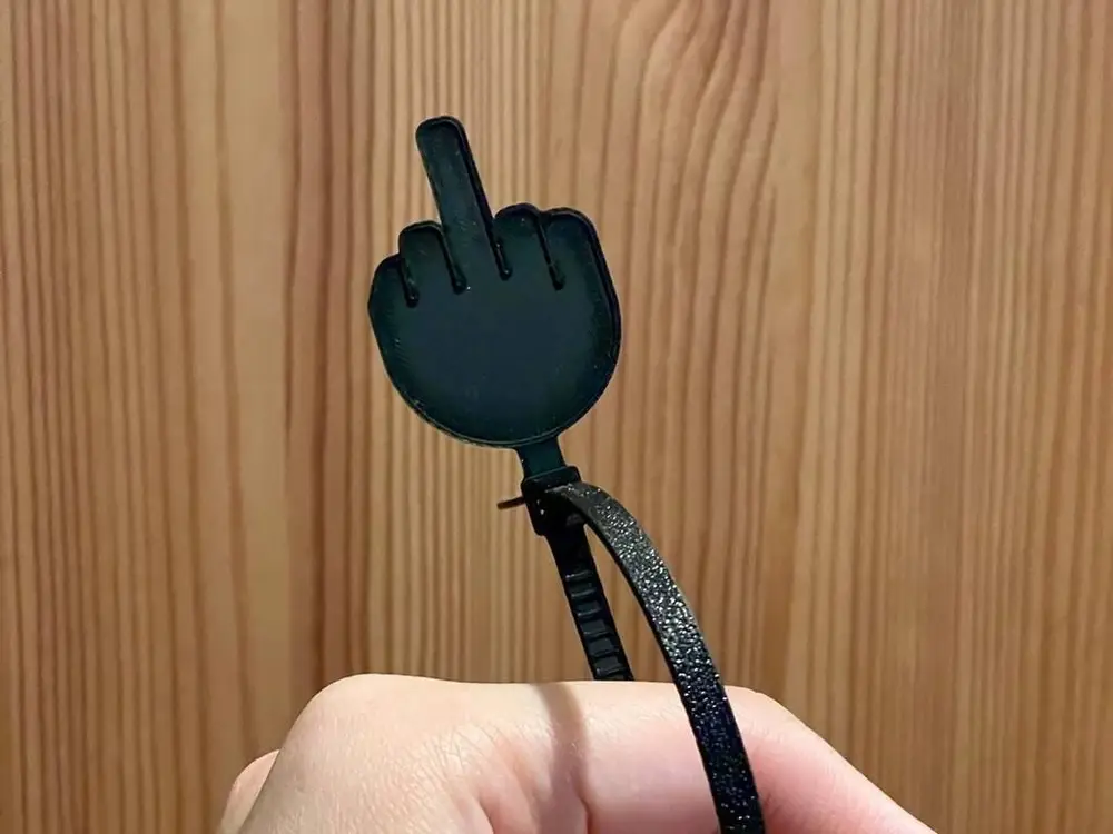 Middle Finger Zip Tie