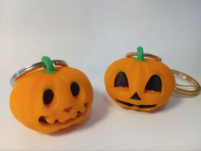 animal crossing pumpkin keychains