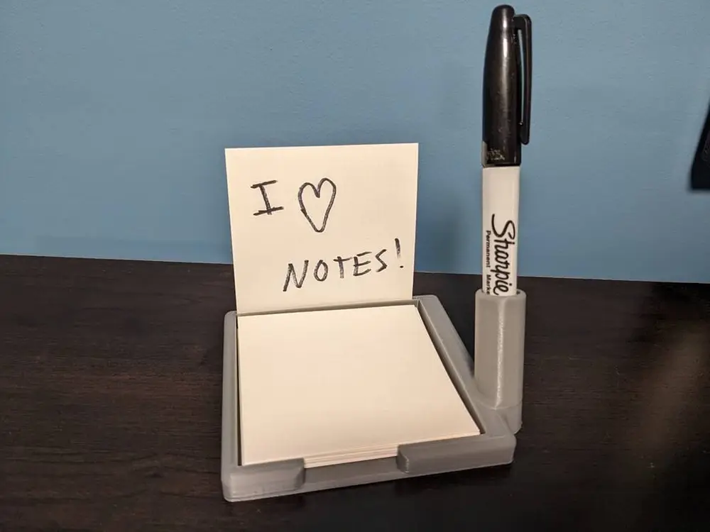 Modern Post-it Note & Pen Holder