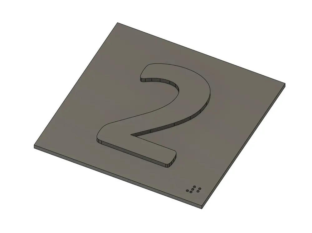 2 Sign with Braille