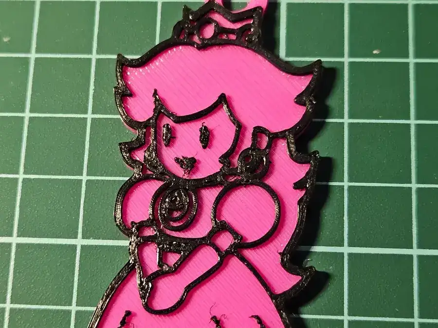 Peach Super Mario Keychain