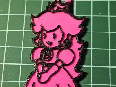 Peach Super Mario Keychain