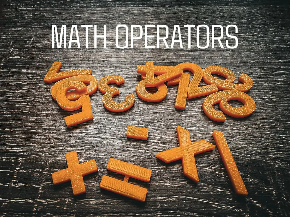 Math operators + numbers