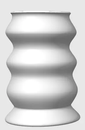 Glatte Bauchige Vase