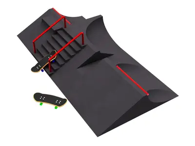 Fingerboard Ramps Set - Connect & Customize Park