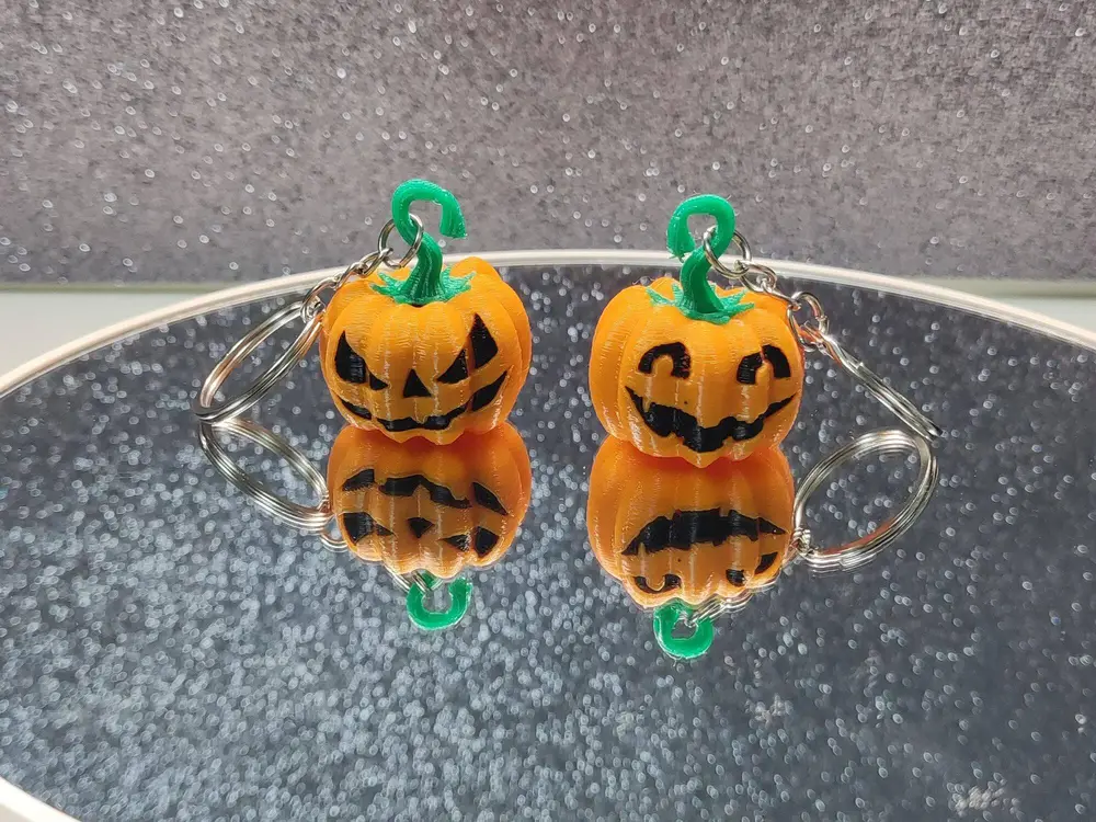 Halloween Pumpkin Keychain