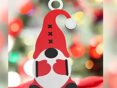Adorno Navideño de Gnomo Adorable