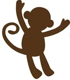 Toy style monkey template