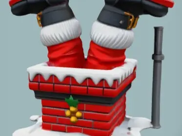 Stuck in the Chimney: Santa's Misstep