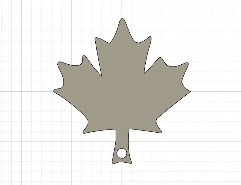 Leaf Keychain Autumn Canada
