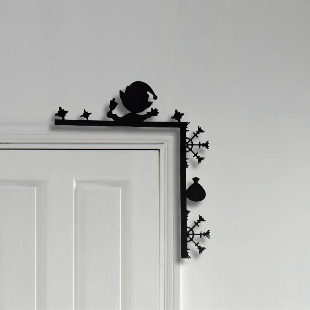 Christmas door corner decor