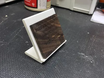 Desktop Nameplate Holder
