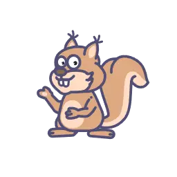 Squirrel Keychain