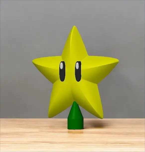 Mario Bros star for the Christmas tree