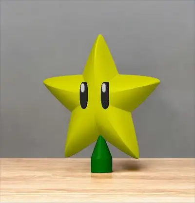 Mario Bros star for the Christmas tree