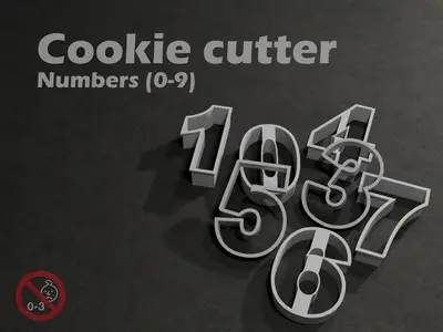 Numbers - Cookie cutters