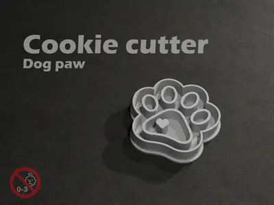 Dog Paw - Cookie cutter