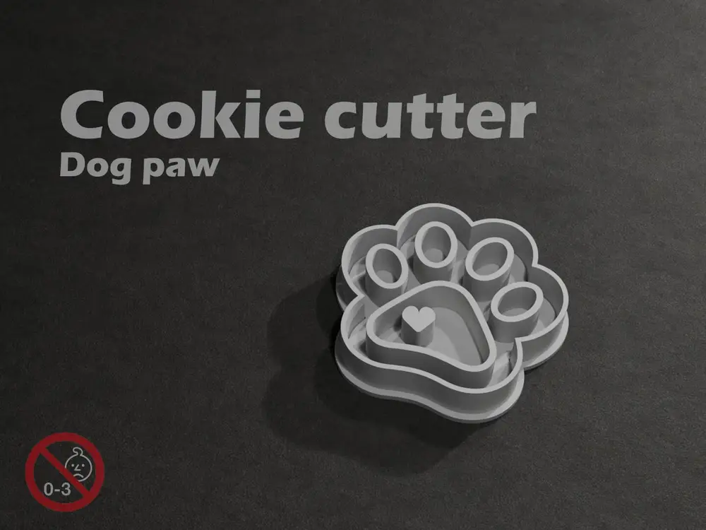 Dog Paw - Cookie cutter