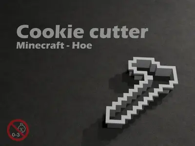 Minecraft Hoe - Cookie cutter