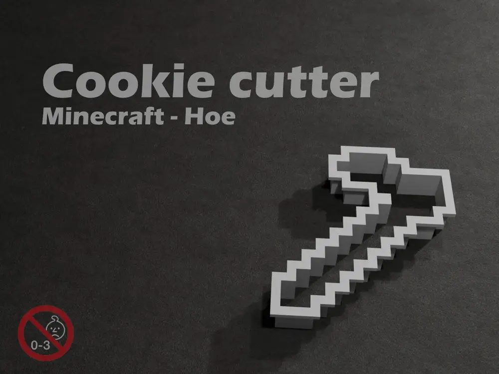 Minecraft Hoe - Cookie cutter