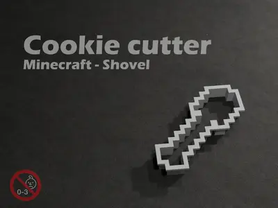 Minecraft Shovel - Cookie cutter